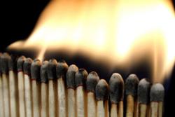 burning matches